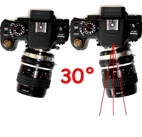 Micro 4/3 adapter BASCULANTE x Conta Leica Pentax Olympus Canon ecc. tilt lens