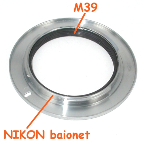 Obiettivo vite M39 adattatore raccordo per fotocamere NIKON adapter MACRO