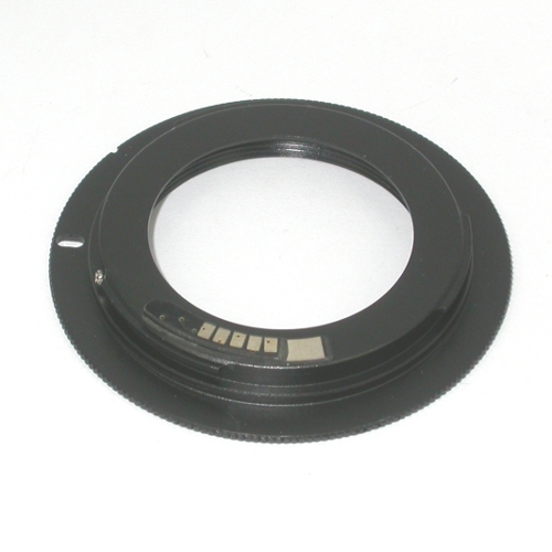 Canon EOS EF adattatore microchip per obiettivo M42 con battuta per diaframma