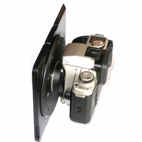 MODIFICA  piastra banco ottico per utilizzare fotocamere reflex  DSRL / SRL ecc