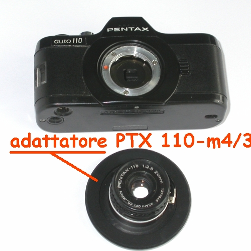 micro 4/3 Olympus Lumix Panasonic raccordo a obiettivo Pentax 110  adapter