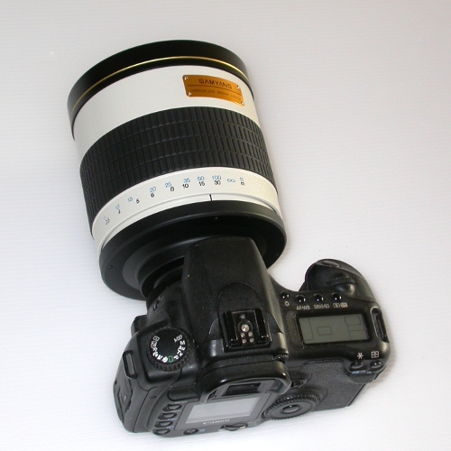 Obiettivo tele 800mm F8 Samyang per Nikon Canon Sony Pentax Micro 4/3 ecc.