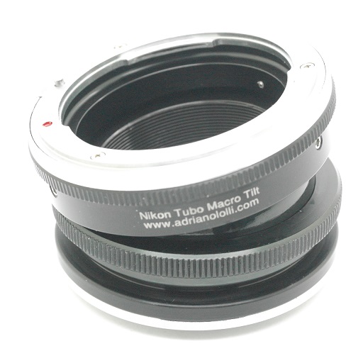 NIKON raccordo BASCULANTE ROTANTE macro per obiettivi Nikon, tilt lens adapter