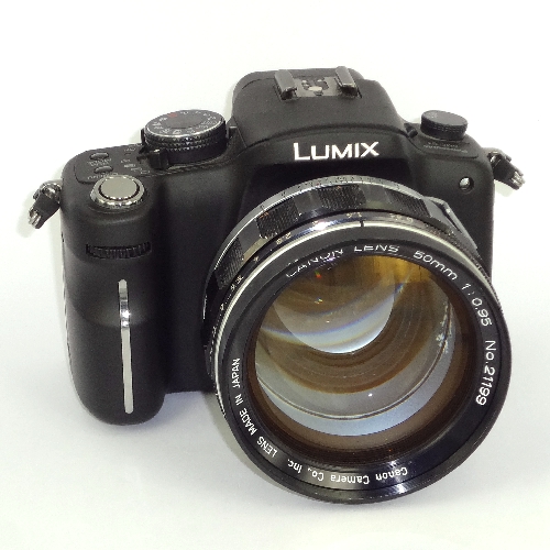 Micro 4/3 Olympus, Lumix, Panasonic, raccordo a obiettivo Canon 7 e Canon TV