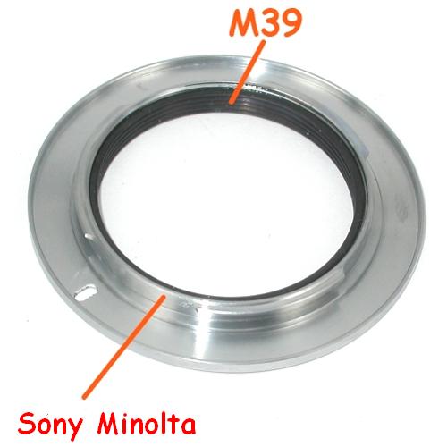 Obiettivo vite M39 adattatore raccordo per fotocamere Sony Minolta adapter MACRO