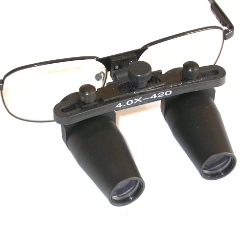 NUOVI occhiali ingrandenti prismatici 4X distanza di lavoro 420mm