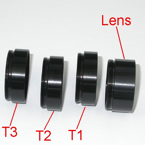 Riduttore di focale semiapo modulare 0,7X / 0,65X / 0,6X / 0,55X / 0,5X Ø 31,8mm