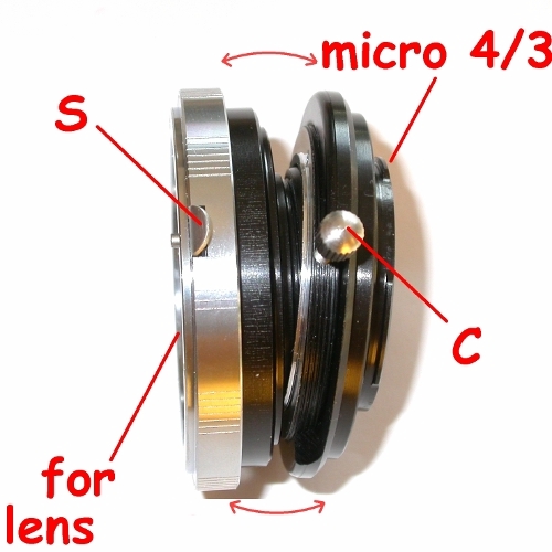 Micro 4/3 adapter BASCULANTE x ottiche Canon FD  tilt lens 