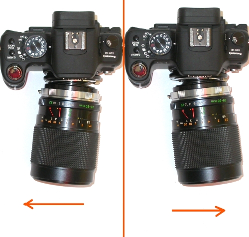 Micro 4/3 adapter BASCULANTE x ottiche Canon FD  tilt lens 