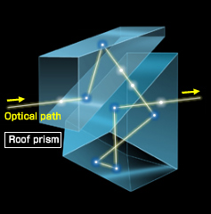 Pechan prism, prismi di Roof Prisma raddrizzatore a tetto