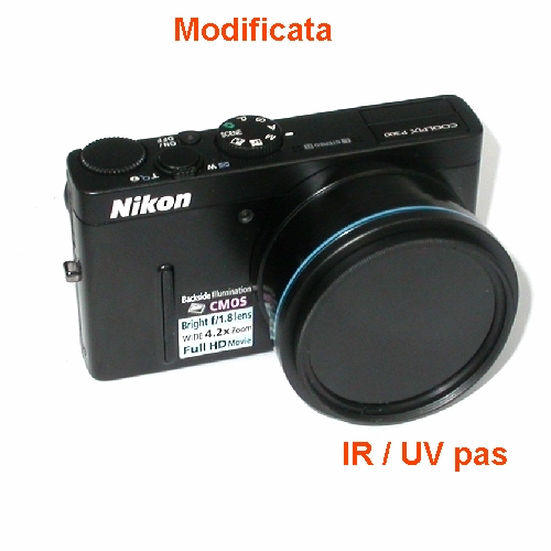 Fotocamera modificata per fotografia infrarosso INFRARED CAMERA IR UV + 5 filtri