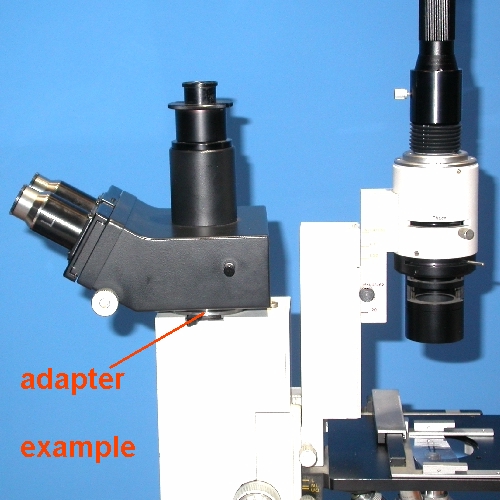 adattatore  testa LEICA ORTOPLAN Ø 50mm (512172) a microscopi innesto Ø 43mm