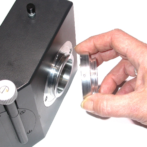 adattatore  testa LEICA ORTOPLAN Ø 50mm (512172) a microscopi innesto Ø 43mm
