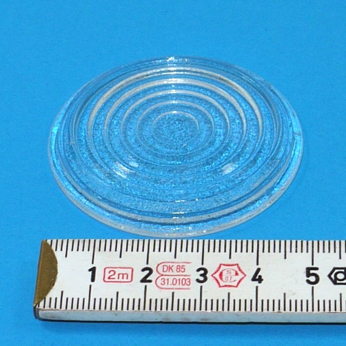 Lente di fresnel a luce diffusa in vetro Ø 50 mm focale 30 mm  apertura f 0,7