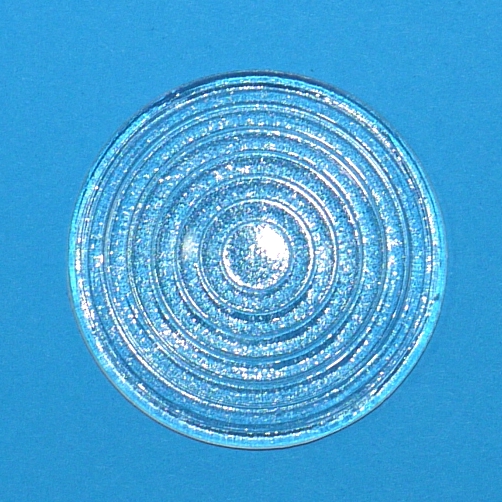 Lente di fresnel a luce diffusa in vetro Ø 50 mm focale 30 mm  apertura f 0,7