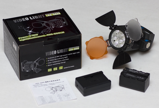 LED Camcorder Video luce LED-5005 