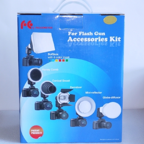 Super kit semi universale per flash, set diffusore a luce diffusa e spot  