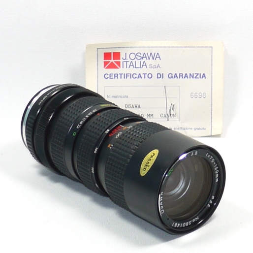 Obiettivo  OSAWA  MC  1:3.8   f=70-150 mm Ø55 con raccordo  micro 4/3