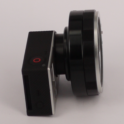 MODIFICA GoPro Go Pro 3/4 per ottiche reflex SRL-DSRL con filtro IR-UV CUT