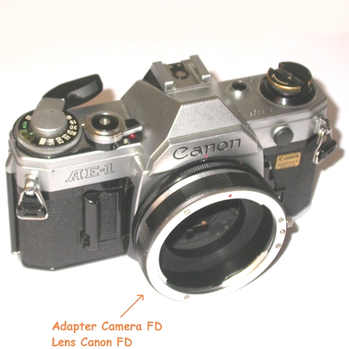 CANON FD manual focus Raccordo MACRO x utilizzare ottiche innesto Canon EOS EFs