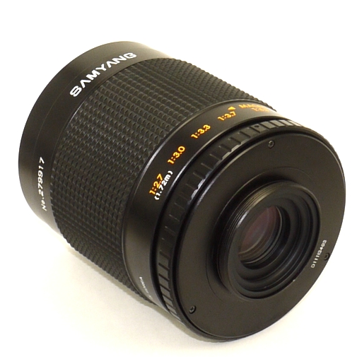 Obiettivo tele 500mm F8 disponibile per Nikon Canon Sony Pentax Micro 4/3 ecc.