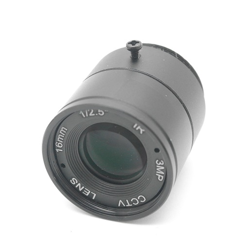 Obiettivo telecamera CCTV passo CS mount f 16 mm 1/2.5  IR
