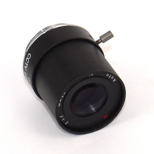 Obiettivo telecamera CCTV passo CS mount f 25 mm F 1.2  1/3'' IR