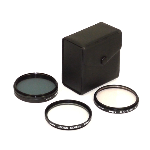 Set di tre filtri KONOS 1A CS PL Made in Japan Ø 49mm diametro