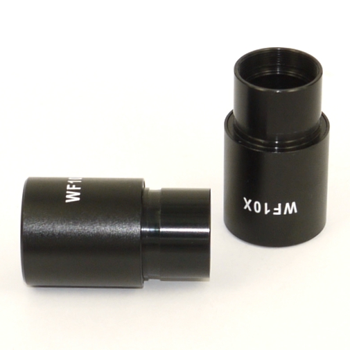 Coppia di oculari WF 10X per microscopio con diametro portaoculare di 23,2mm