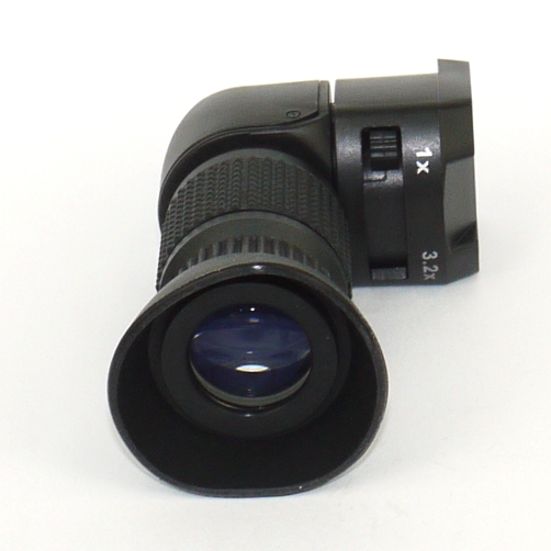 MIRINO ANGOLARE 1X - 3,2 X universale Canon Nikon Pentax Sony Leica ...