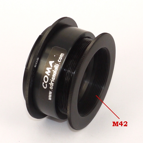 Adattatore MICROFOCUS per fotocamere Sony, Pentax, Leica,Olympus a ottiche M42