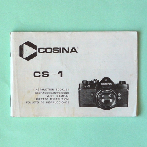 Libretto istruzioni  per fotocamera COSINA CS-1