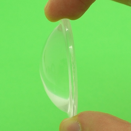 Lente condensatore parabolico in vetro Ø45mm led glass lens