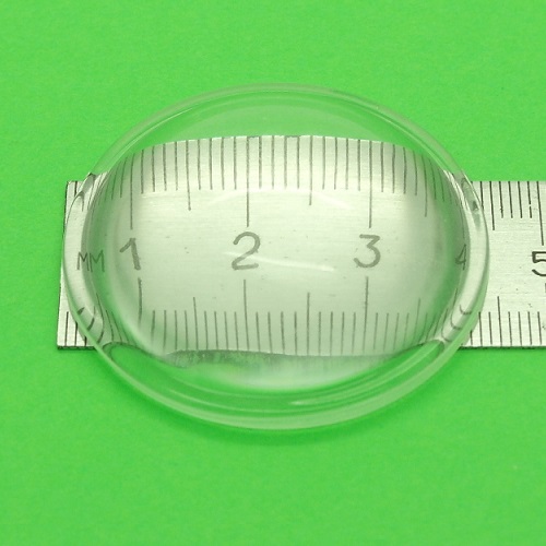 Lente condensatore parabolico in vetro Ø45mm led glass lens