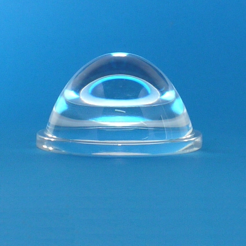 Lente condensatore parabolico in vetro  Ø 50mm H28 led glass lens
