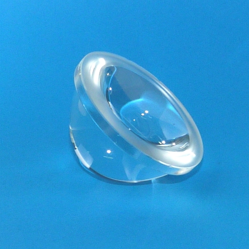 Lente condensatore parabolico in vetro  Ø 50mm H28 led glass lens