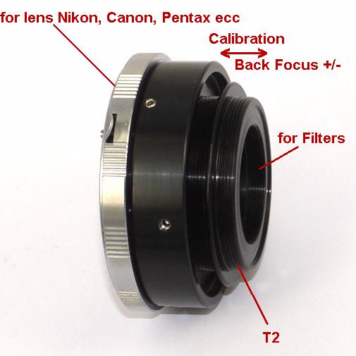 MAGZERO, SBIG Camera CCD/CMOS adattatore ottiche Nikon,Canon,Pentax adapter T2