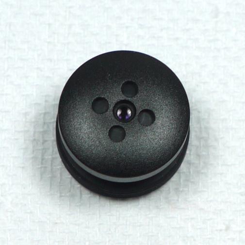Obiettivo mimetico a forma di bottone per telecamera CCTV passo S mount 3.7mm IR