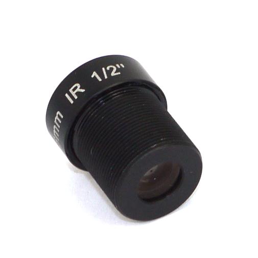 Obiettivo telecamera CCTV passo S mount (12mm) f 6 mm MP IR 1/2'' pollice