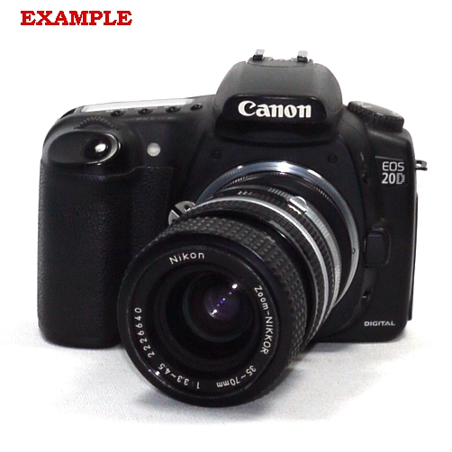 Canon EOS raccordo BASCULANTE macro IBRIDO per obiettivi Nikon tilt lens adapter