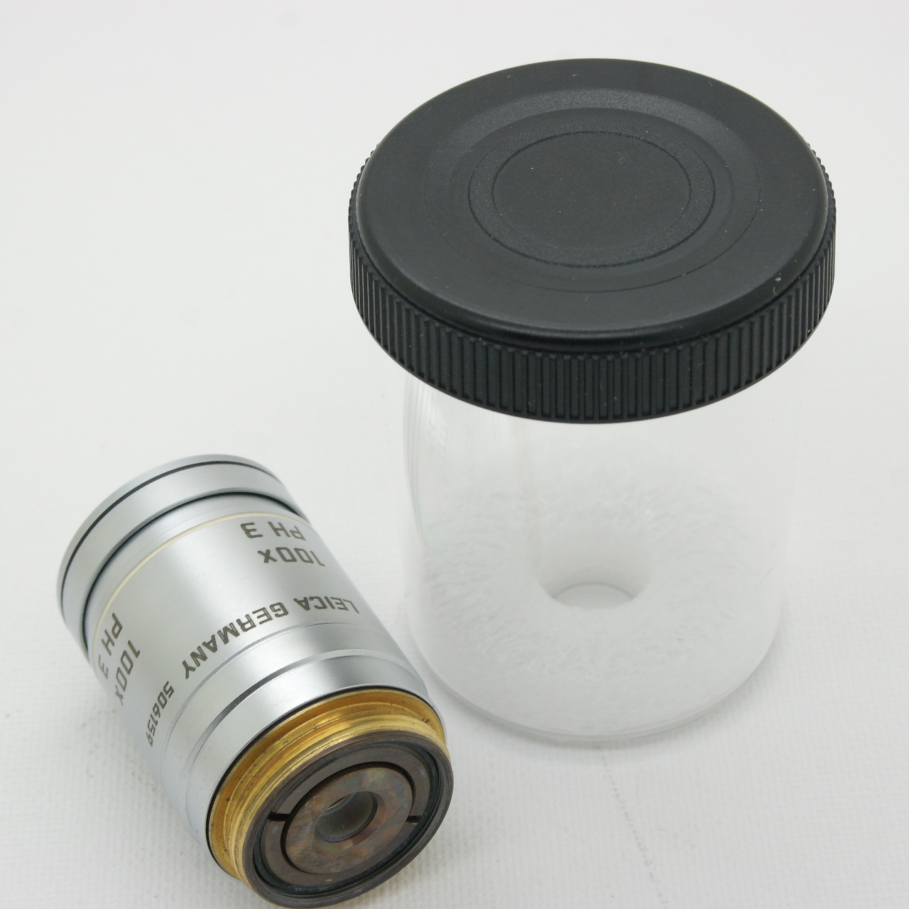 Obbiettivo microscopio LEICA  ∞/-/ D N PLAN 100x/1.25 OIL PH3 acontrasto di fase