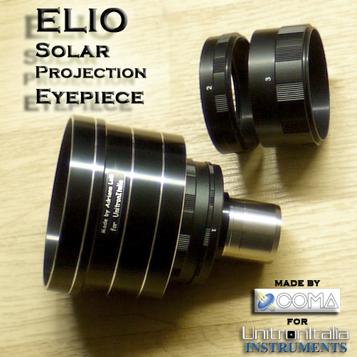 ELIO I the Solar Projection Eyepiece Oculare solare a proiezione in multivisione