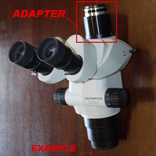 adapter raccordo per MICROSCOPIO Olympus S7X7 / TR30 a camera Nikon / Canon ecc.
