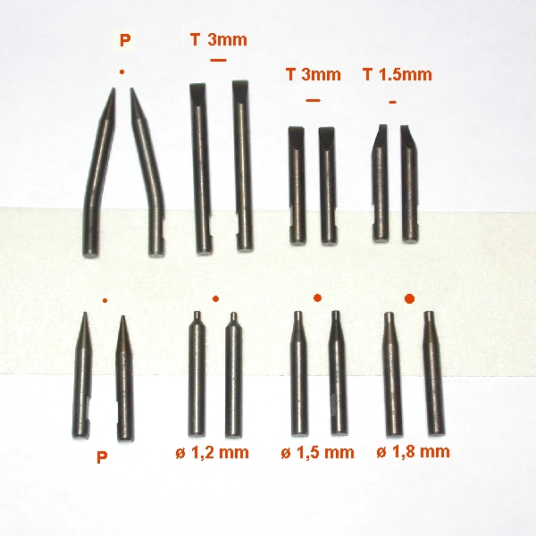 Inserti per giravite chiave a compasso professionale in acciaio inox