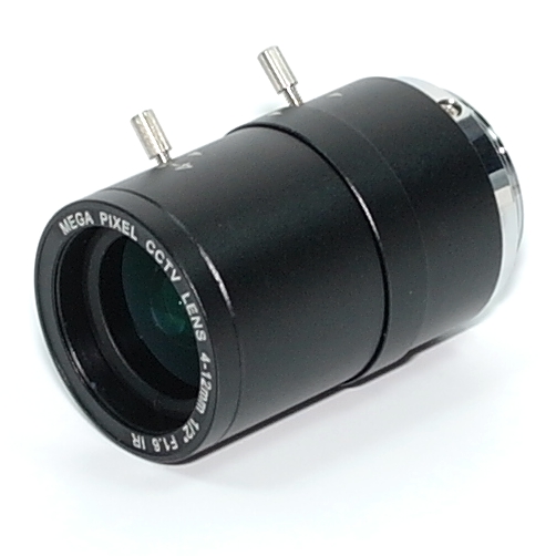 Obiettivo MEGAPIXEL zoom telecamera CCTV passo CS mount f 4-12 mm 1:1,6 1/2'' IR