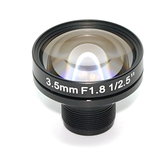 Obiettivo IR telecamera CCTV passo S mount (12mm) f 3,5 mm 10 MP 1/2.5'' 1°s