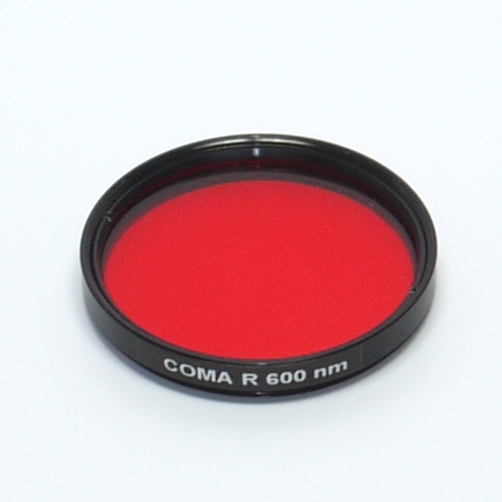 Filtro Rosso in vetro ottico Wratten 25 A 600 nm CCD e oculari da 2 pollici