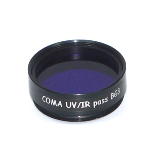 Filtro UV / IR PASS Schott BG3 per webcam CCD con Ø  oculari 1,25'' pollici