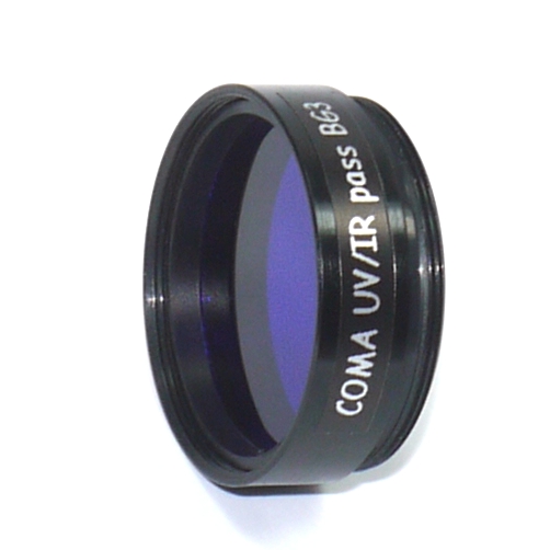 Filtro UV / IR PASS Schott BG3 per webcam CCD con Ø  oculari 1,25'' pollici