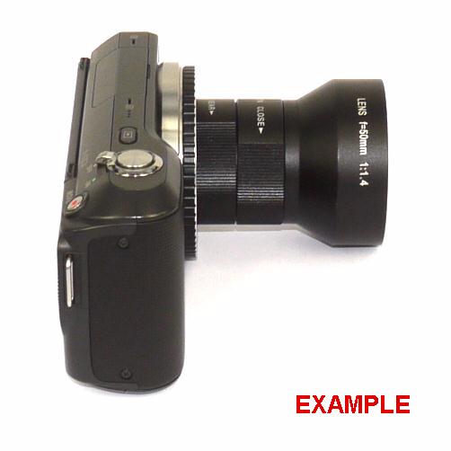 Obiettivo superluminoso focale 50mm apertura 1:1.4 con innesto E mount